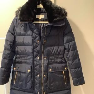 Michael Kors Ladies Down Jacket, Midnight Blue - size Small